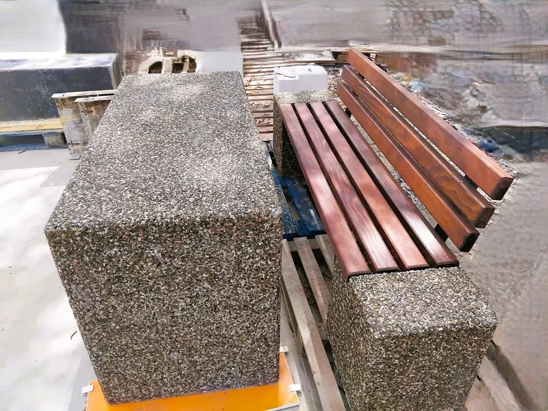 Masa din beton si piatra naturala